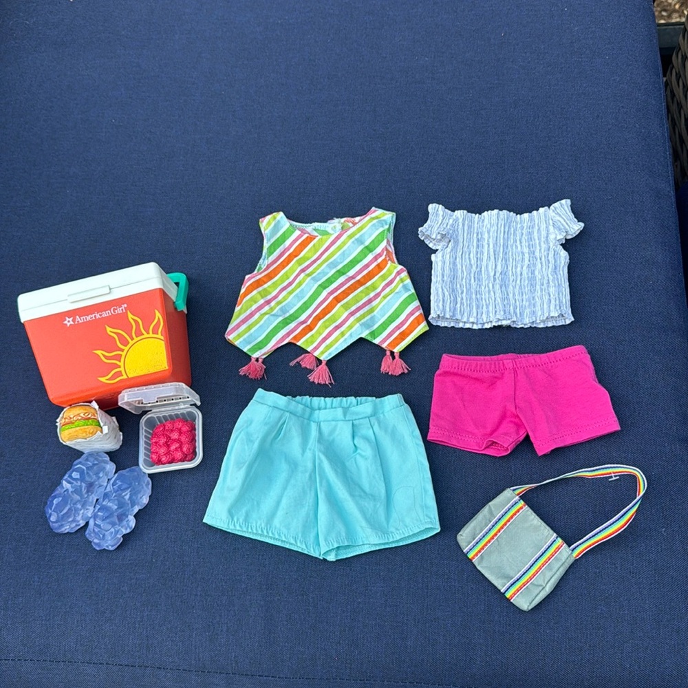 American girl doll summer picnic